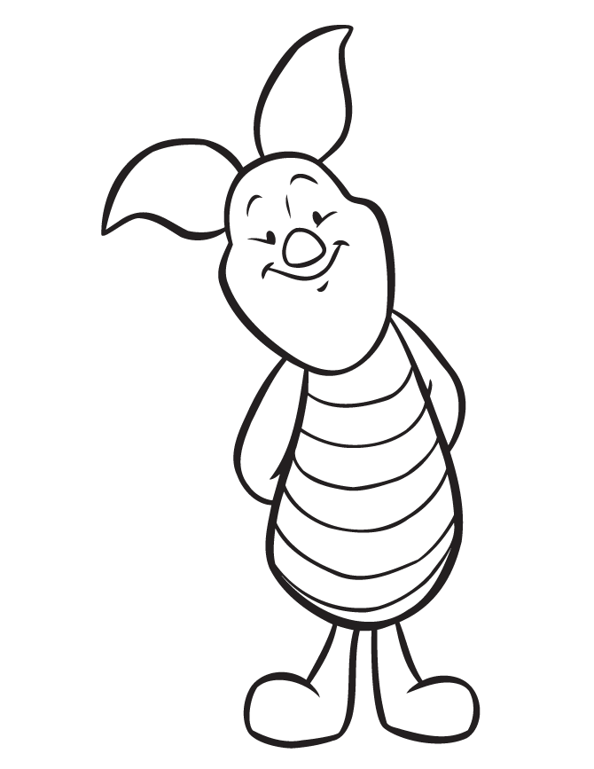Winnie The Pooh And Piglet Coloring Pages - AZ Coloring Pages