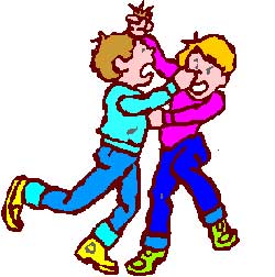 Clipart of people fighting