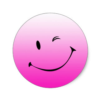 Pink Smiley Stickers | Zazzle