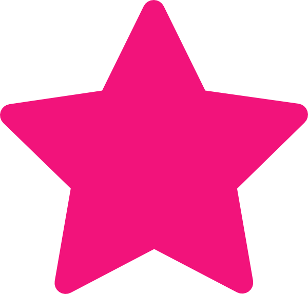 Pink Star Clipart