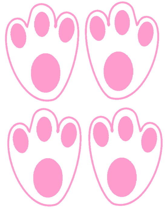 Bunny Footprints Clipart - Free to use Clip Art Resource