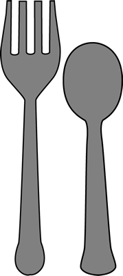 Fork and spoon clip art