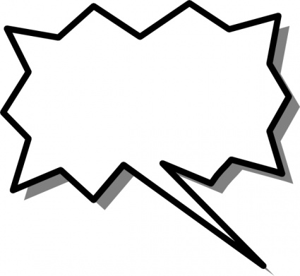 Angry speech bubble clipart