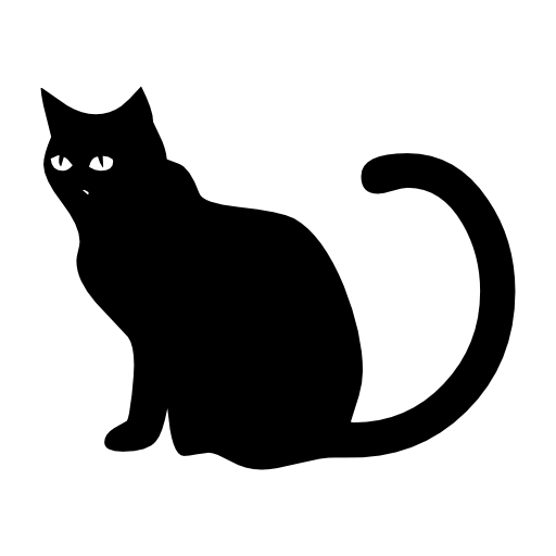 Collection of black cat icons free download