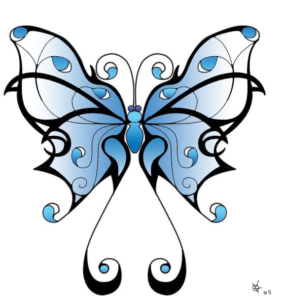 Tribal Butterfly | Butterfly ...