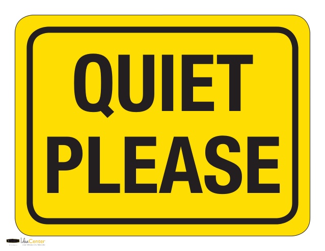 Please Be Quiet Sign Printable just b.CAUSE
