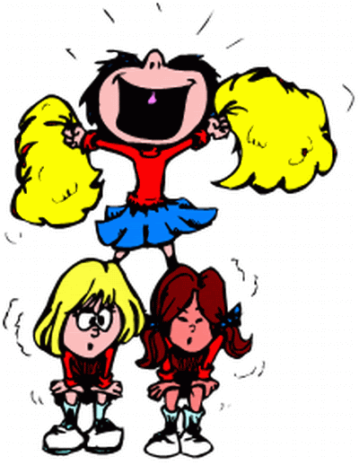 Cartoon Cheerleader Clipart - Tumundografico