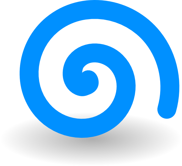 Turquoise Spiral Clip Art - vector clip art online ...