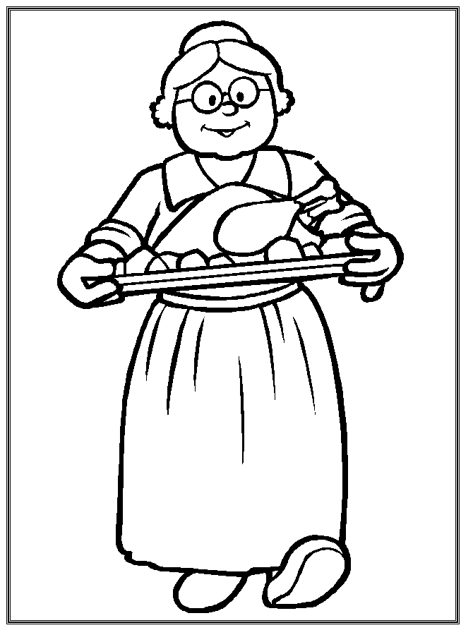 free grandma coloring pages - photo #40