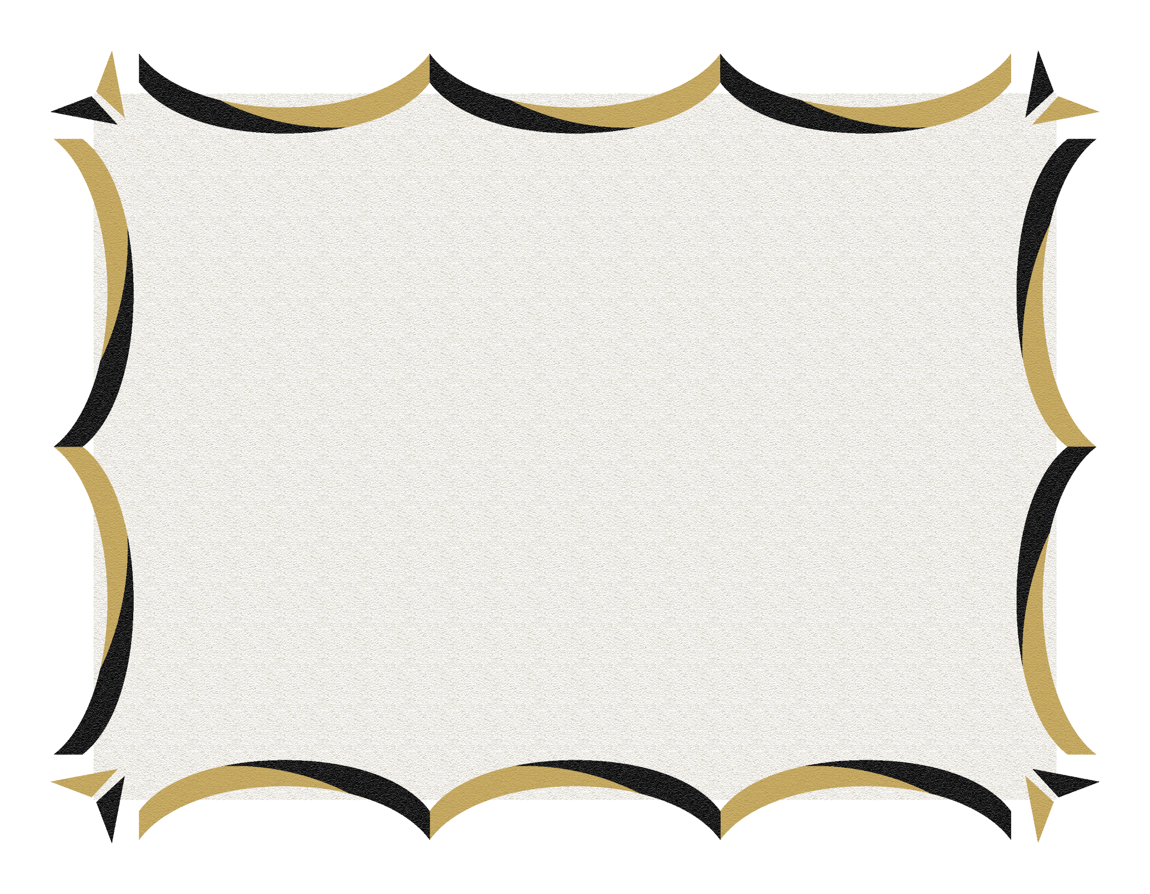 Gold And Black Border Page