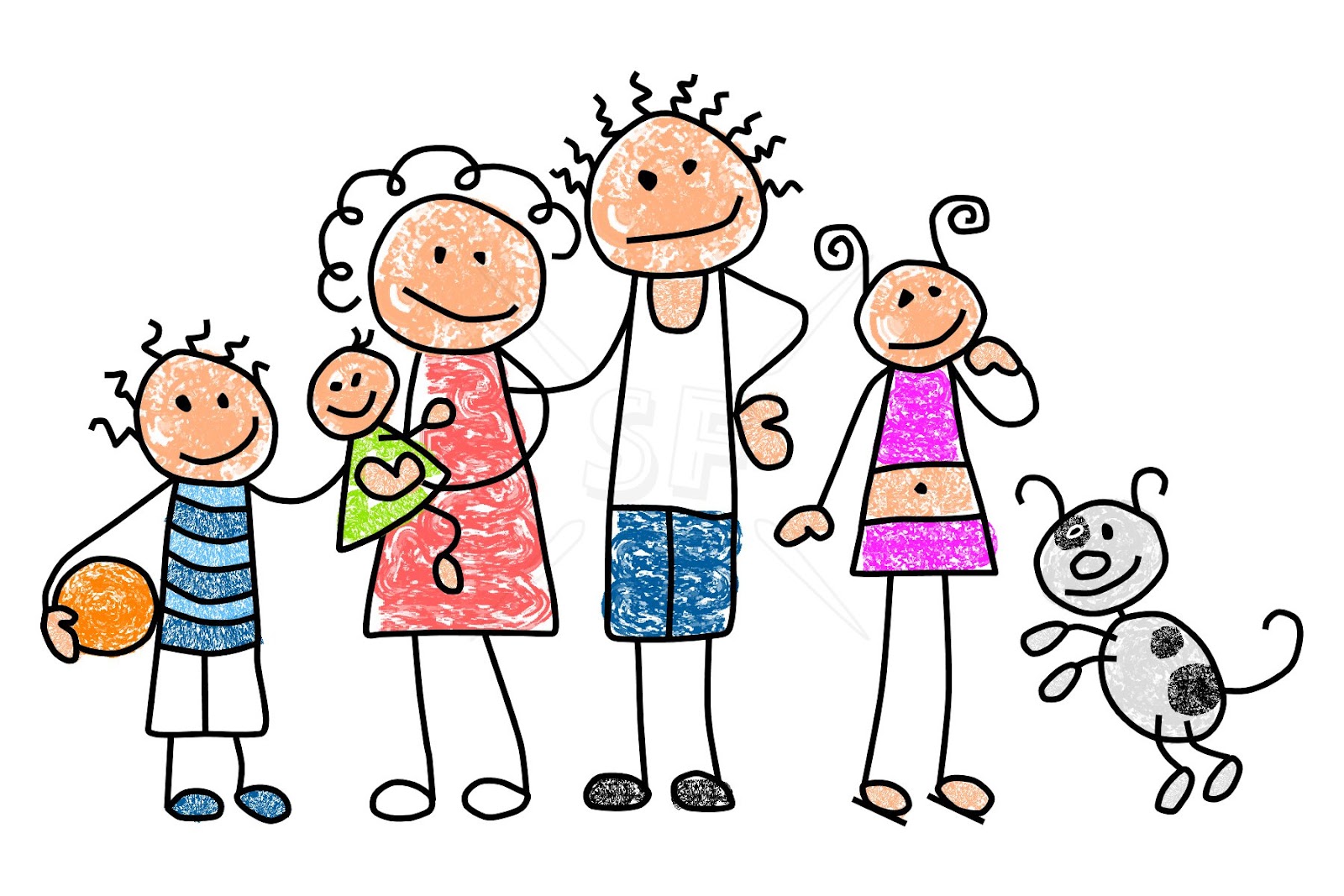 891 views Stick Figure Family Clipart