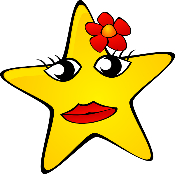Smiley Star Clip Art