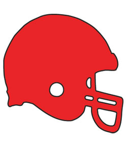 Customize Football Sign Helmet Sports Shape Colorplast
