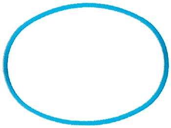 Dakota Collectibles Embroidery Design: Oval Outline 6.13 inches H ...