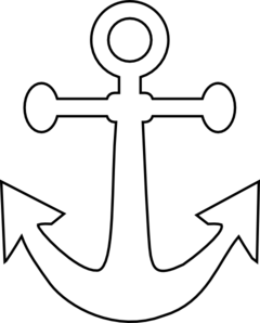 Anchor Black And White Clipart