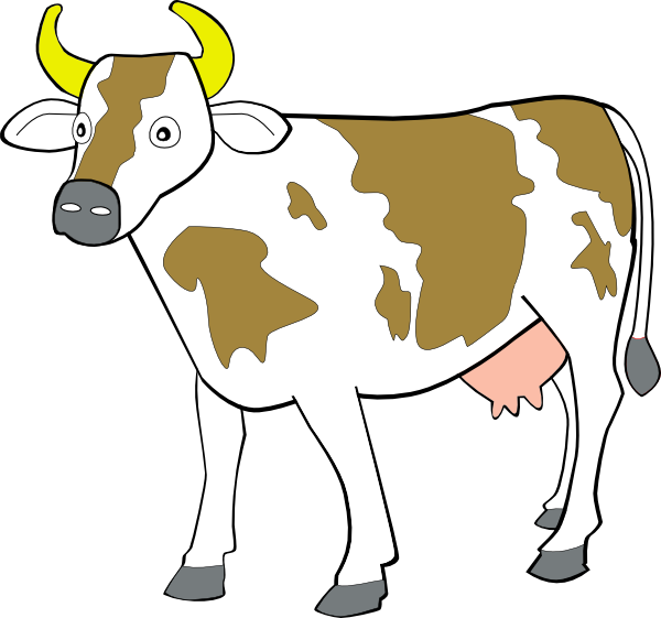 Cow clip art Free Vector