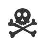 Skull crossbones Icon | Halloween Iconset | CSS Creme