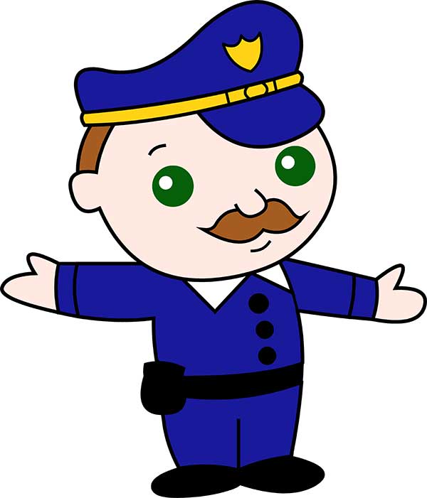 Cartoon police officer clipart