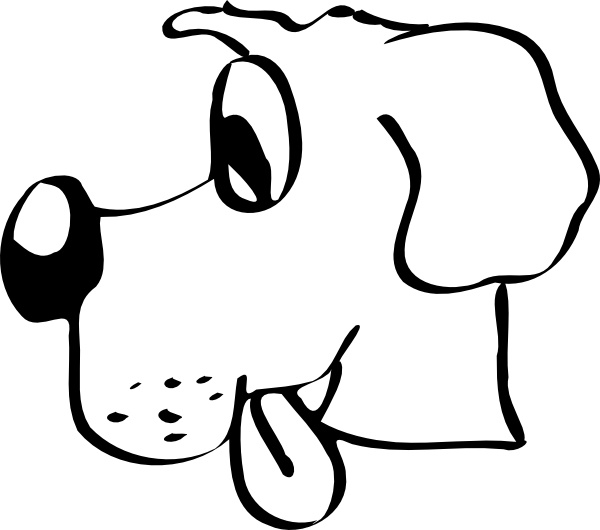 Dog Head clip art Free vector in Open office drawing svg ( .svg ...