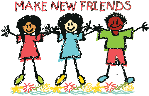 New friends clipart