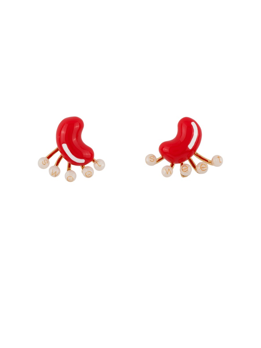 THE CANDY STORE RED JELLY BEAN EARRINGS - Les NÃ©rÃ©ides