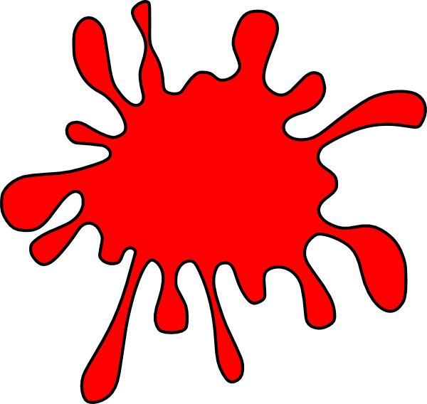 Big Red Splat Clip Art - vector clip art online ...