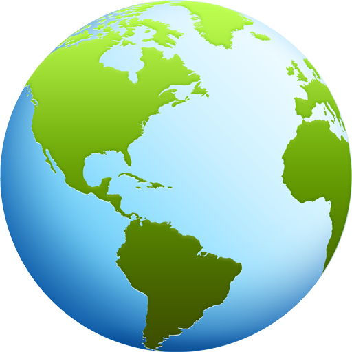 World Globe Logo Clipart