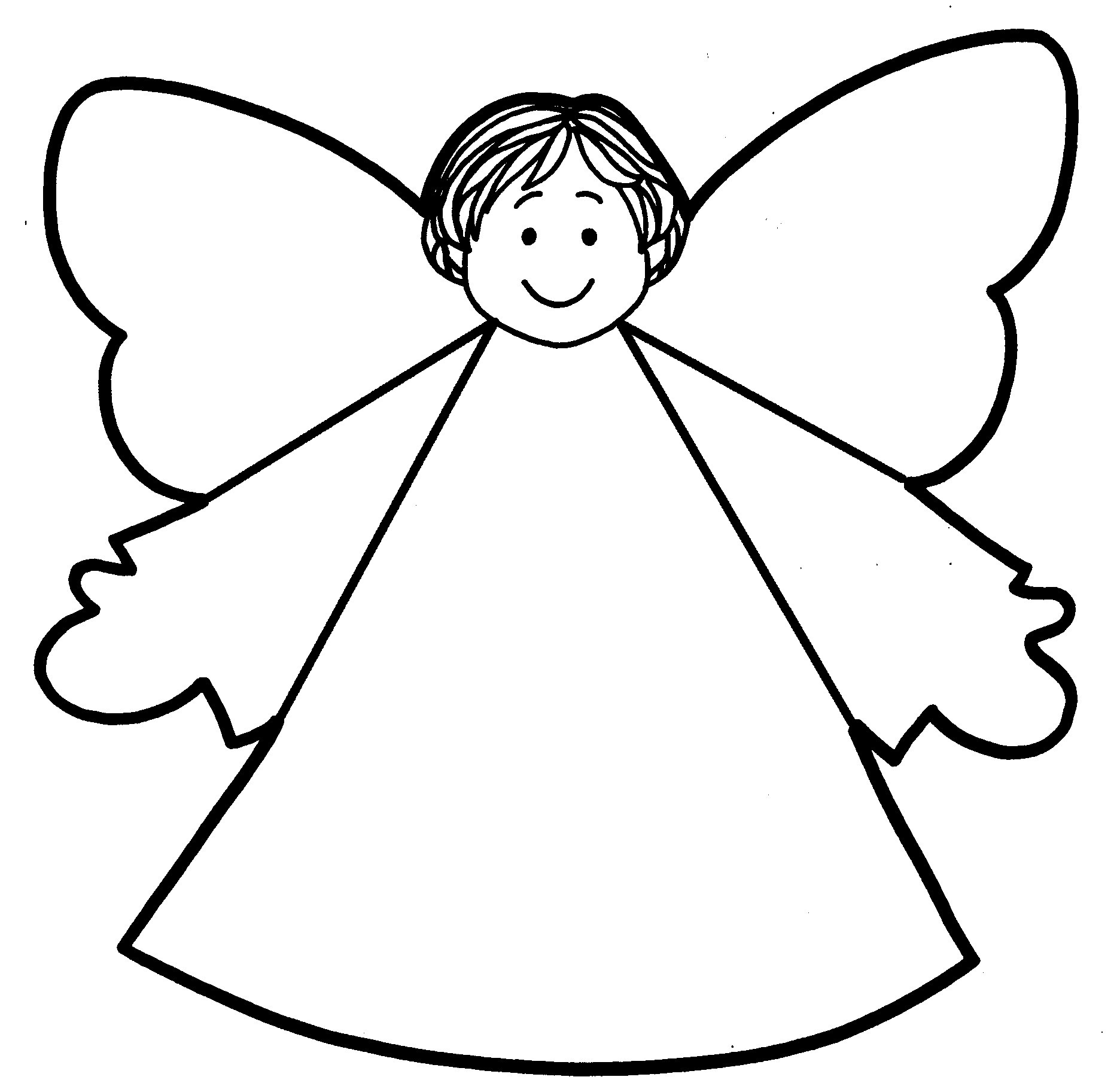 Angel Template Printable Free