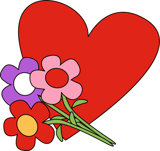 Free clip art valentines day flowers