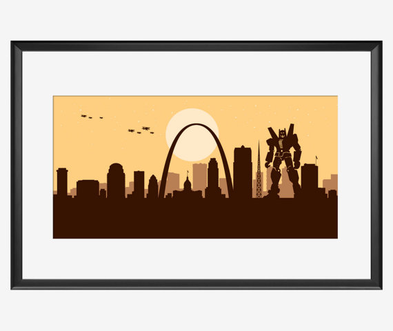 St Louis Skyline Saint Louis Missouri St Louis by SKYWORLDPROJECT
