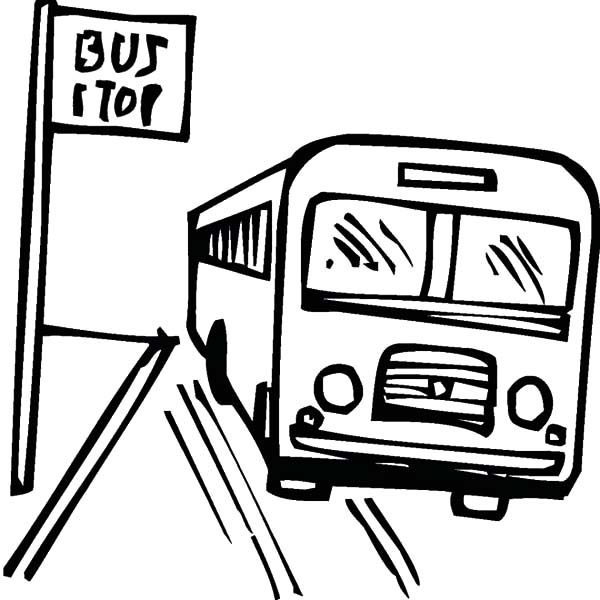 How to Draw Bus Stop Coloring Pages: How to Draw Bus Stop Coloring ...
