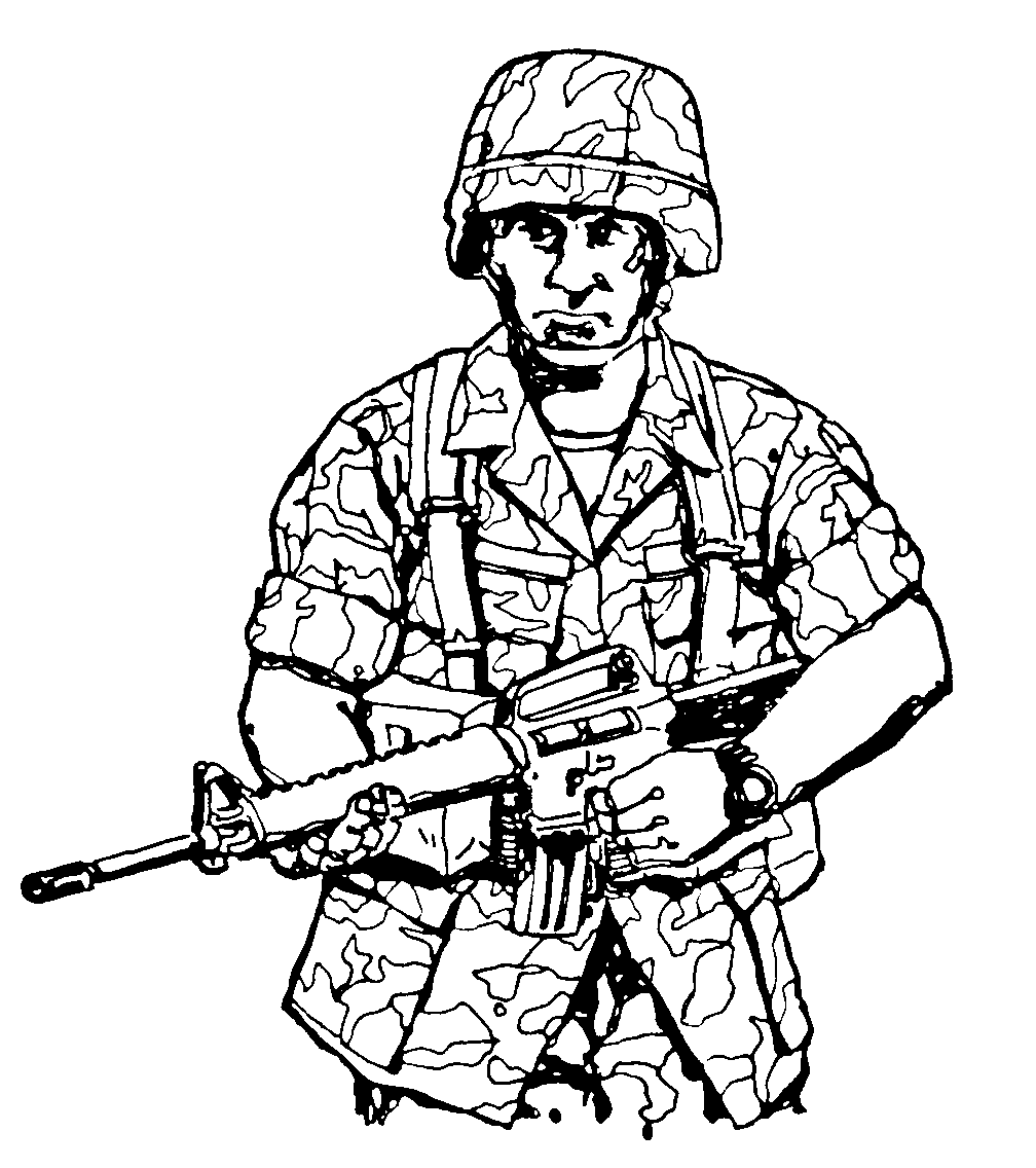 1-3d soldier with M16