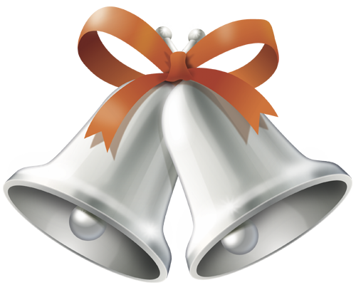 Silver Christmas Bells 13362775 PNG