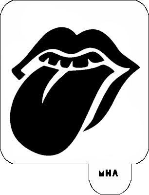 Mr. HAIR ART STENCIL - Kiss Logo 1