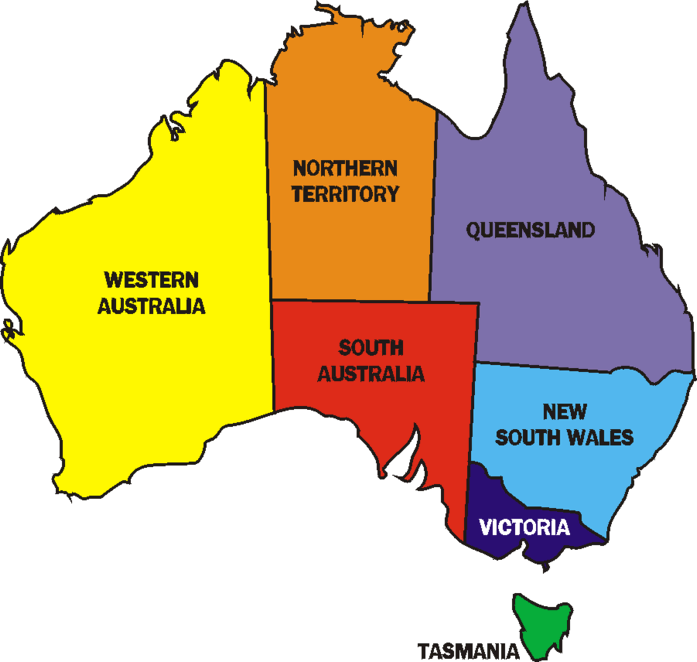 free clipart map of australia - photo #16