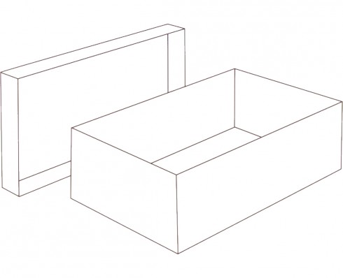 Plain flap box | Free box templates to download, print and make