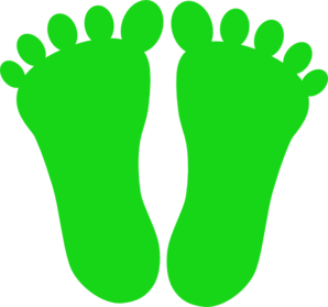 Green Footprints clip art - vector clip art online, royalty free ...