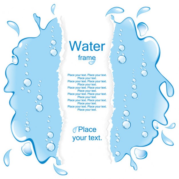 A Pool Of Water Border Vector Material 15 7401 Picture 1 » Vector ...