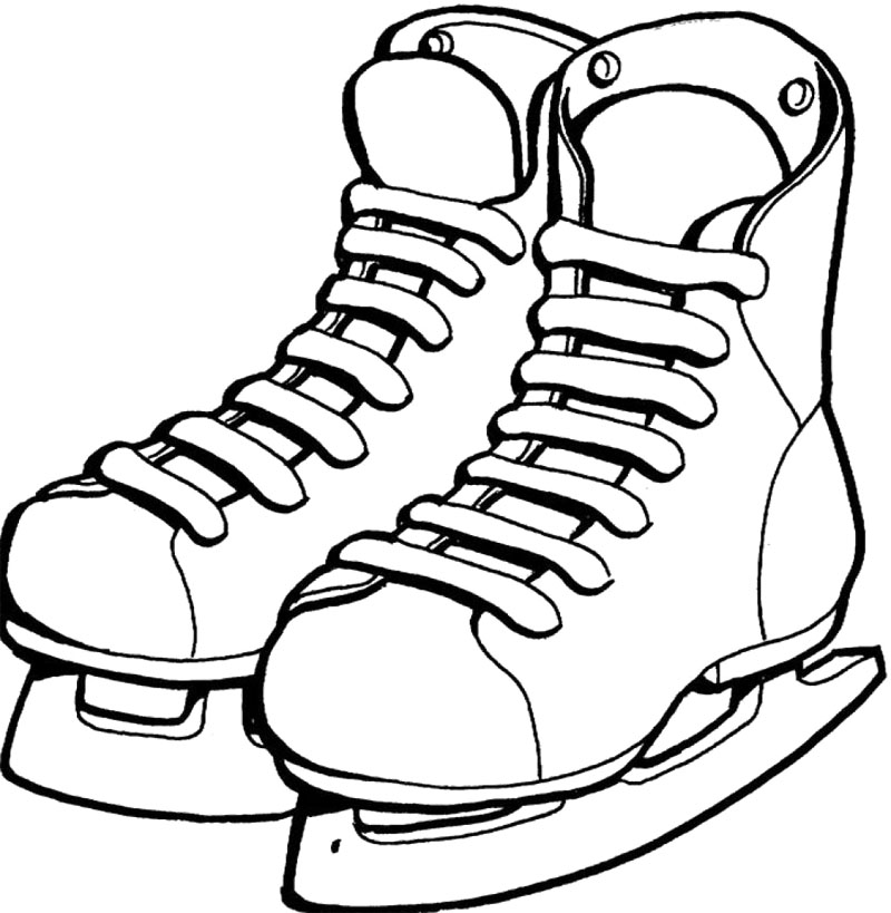 ice skating coloring pages free - photo #34