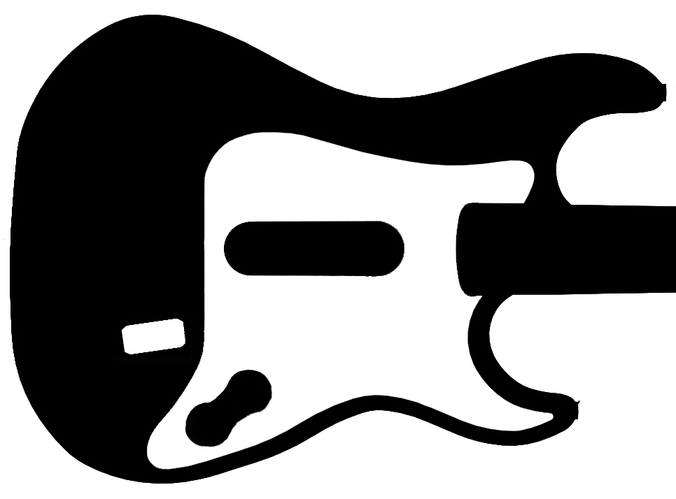 Guitar Stencil - ClipArt Best