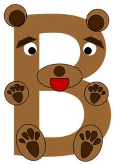Letter B Bear Craft