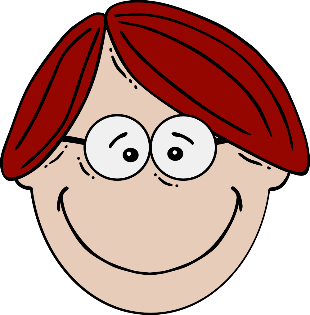 boy face cartoon 3 SVG