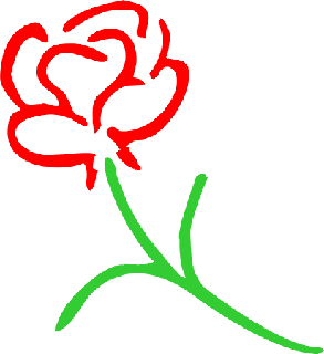 Pin Bunga Mawar Merah Cake