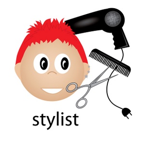 Hair Stylist Clipart Image - Male Hair Stylist