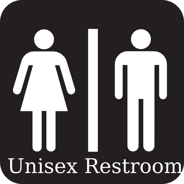 Unisex Restroom Sign 2 Clip Art - vector clip art ...