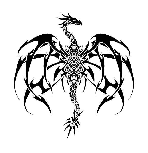 deviantART: More Like Kat Dragon Tattoo Vector by