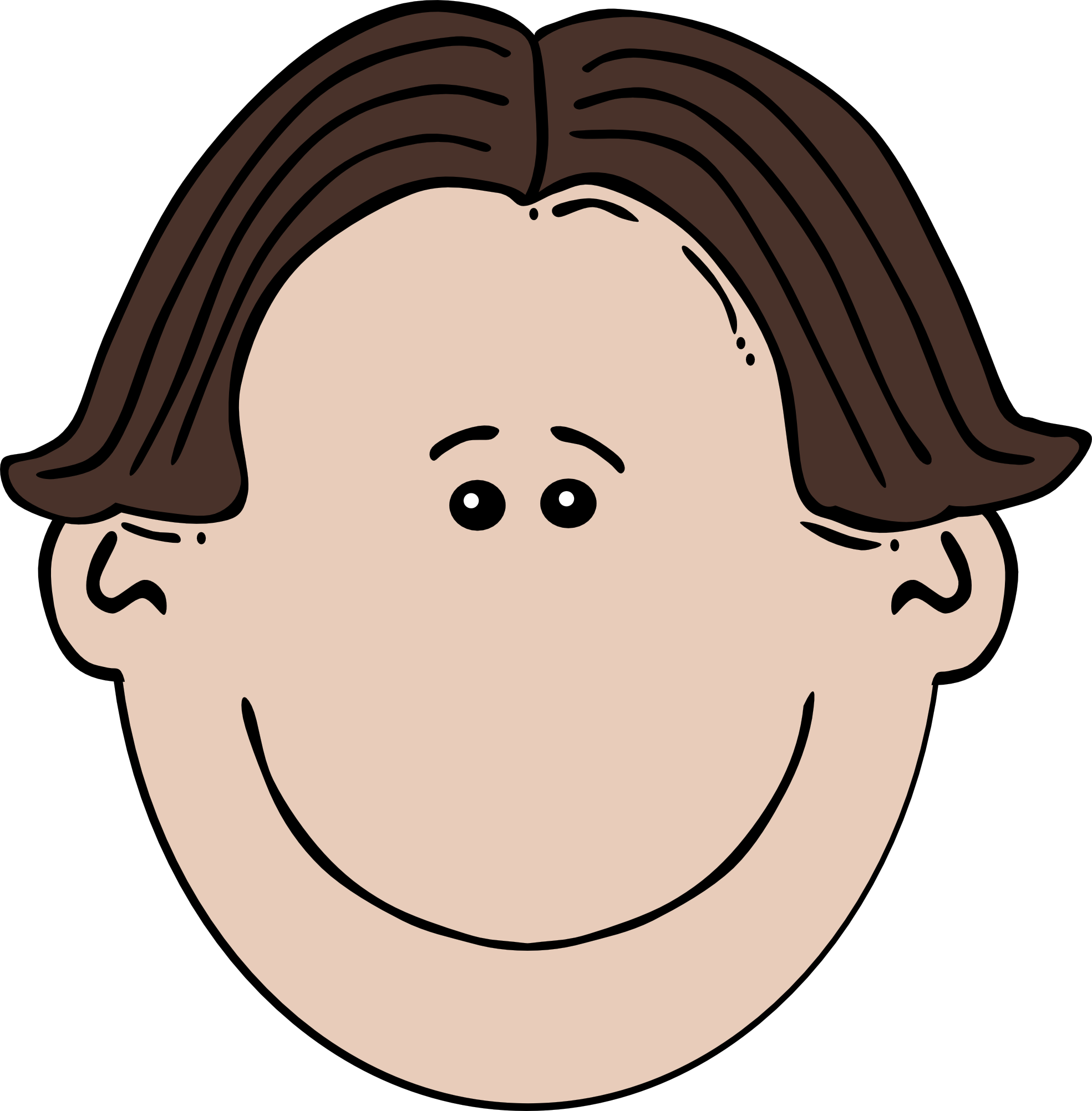 boy face cartoon 4 coloring book colouring SVG