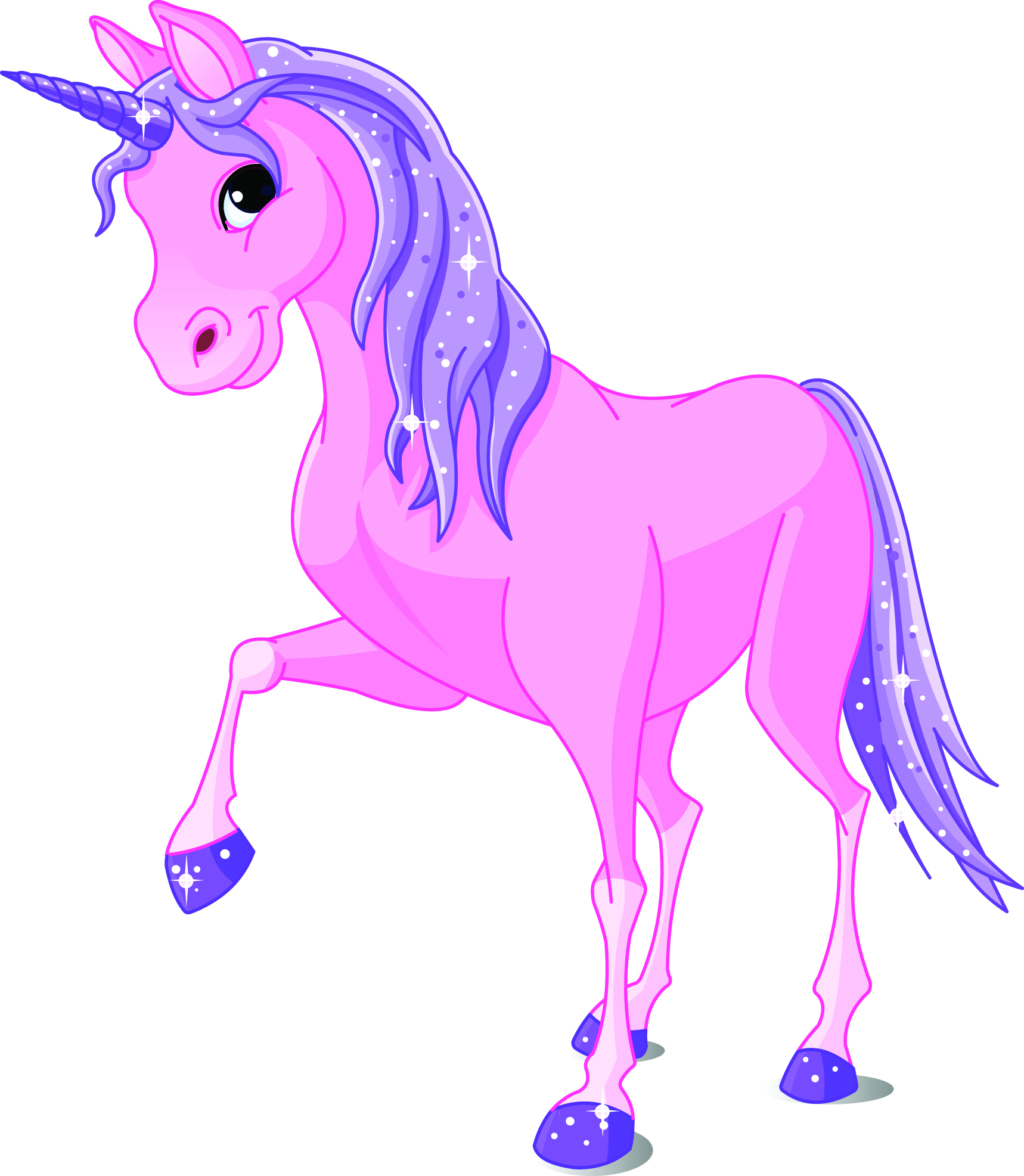 free animated unicorn clipart - photo #7
