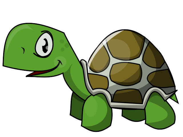Free Cartoon Green Turtle Clip Art