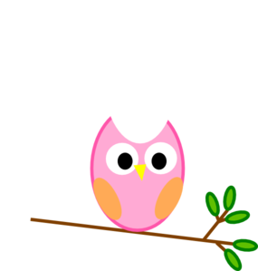 Pink Owl clip art - vector clip art online, royalty free & public ...